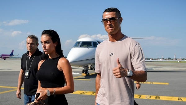 ronaldo arrives turin ahead of juventus unveiling