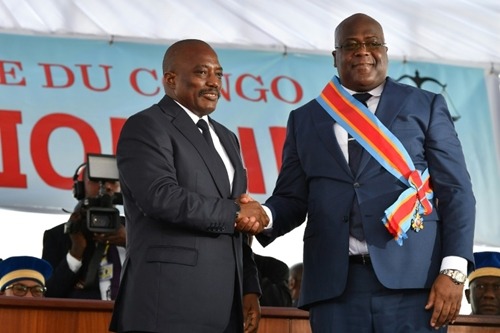 dr congo ushers new president