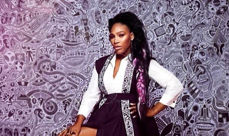 Serena Williams in Kimono jacket