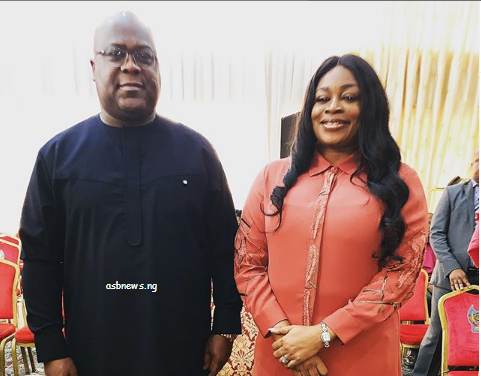 sinach and dr congo president felix tshisekdi asbnews2