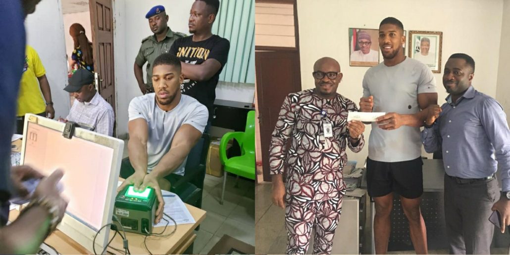 Anthony Joshua enrolls for Nigeria National ID Card scaled 1