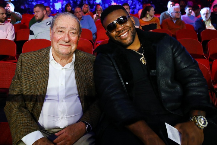 Arum pictured with Jarrell Miller