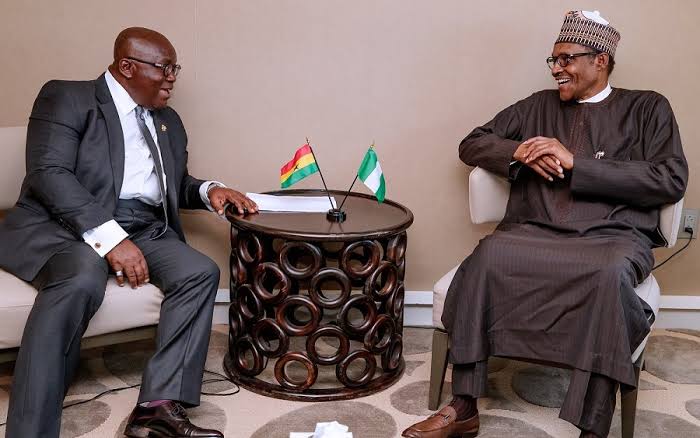 buhari holds closed door meeting with ghanaian president